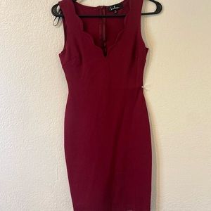 Lulus Maroon bodycon dress